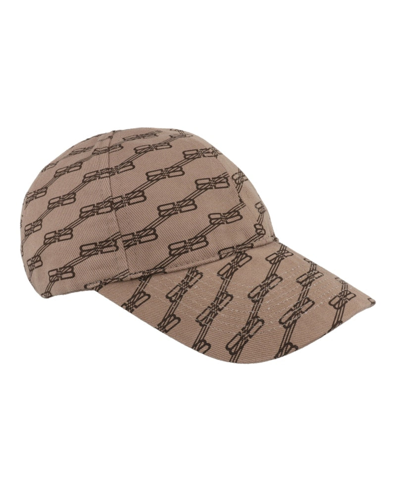 Balenciaga BB Monogram Baseball Cap Beige