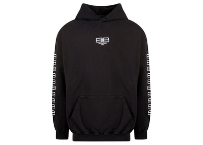 Balenciaga BB Pixel Embroidery Sweatshirt Black