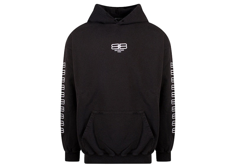 Balenciaga BB Pixel Embroidery Sweatshirt Black