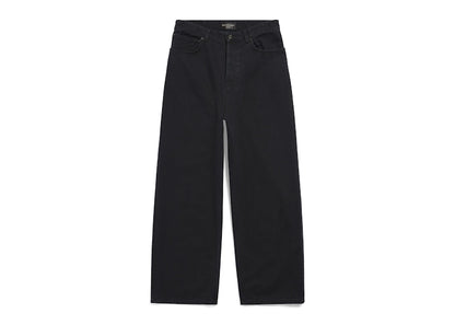 Balenciaga Baggy Soft Left Hand Denim Pants Black