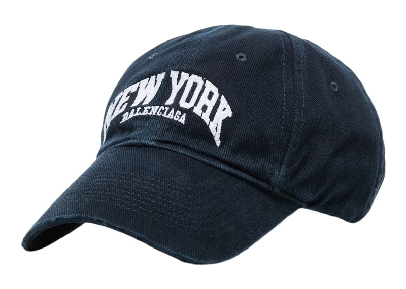 Balenciaga Balenciaga Cities New York Strap-back Cap Marine Blue/White