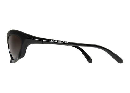 Balenciaga Bat Rectangle Sunglasses Black