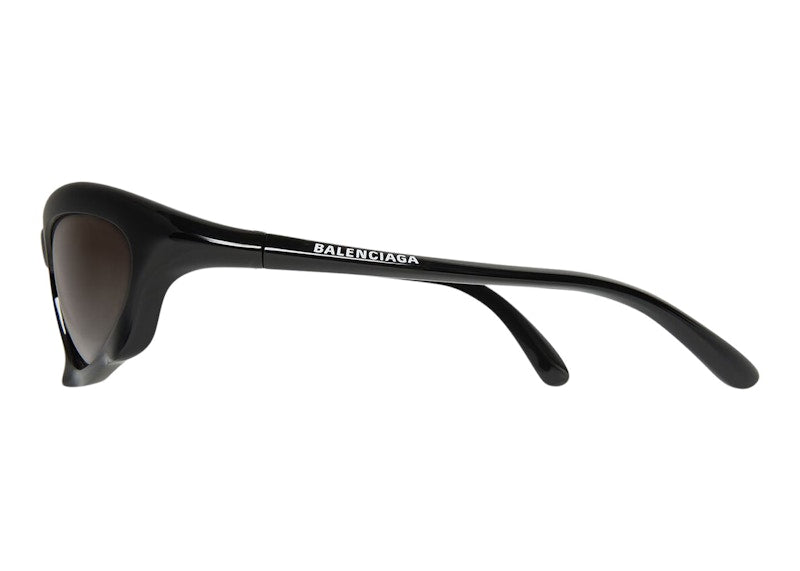 Balenciaga Bat Rectangle Sunglasses Black