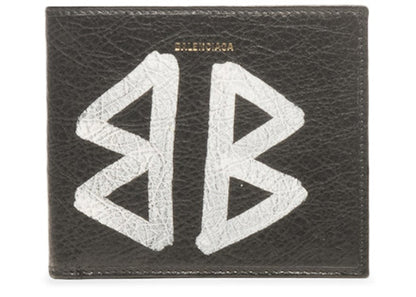 Balenciaga Bazar Square Wallet Graffiti Black/White