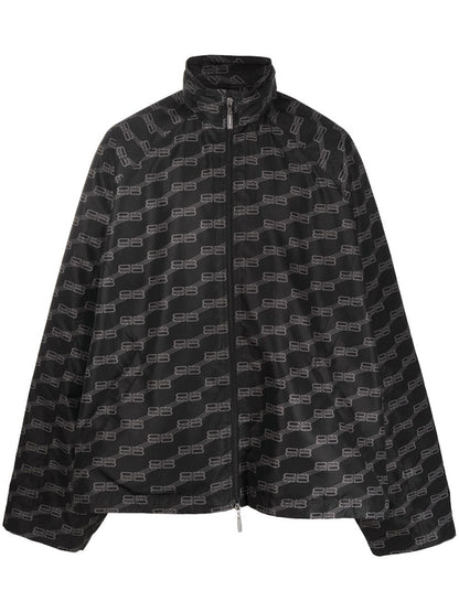 Balenciaga BB Monogram Lightweight Jacket Black
