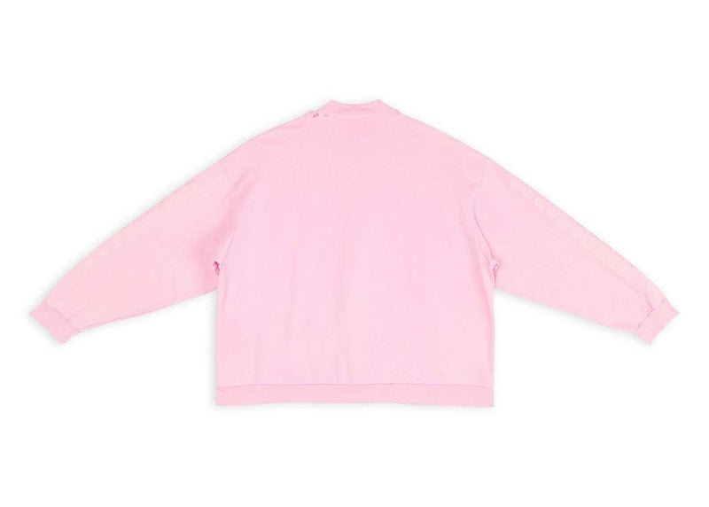 Balenciaga Bb Paris Icon Oversized Sweatshirt Pink