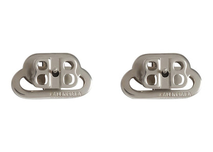 Balenciaga BB XS Stud Earrings Crystal/Silver