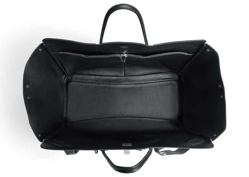 Balenciaga Bel Air XL Carry All Bag Aged-Silver Hardware Black