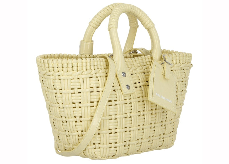 Balenciaga Bistro Strap Basket XS Yellow