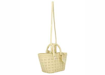Balenciaga Bistro Strap Basket XS Yellow