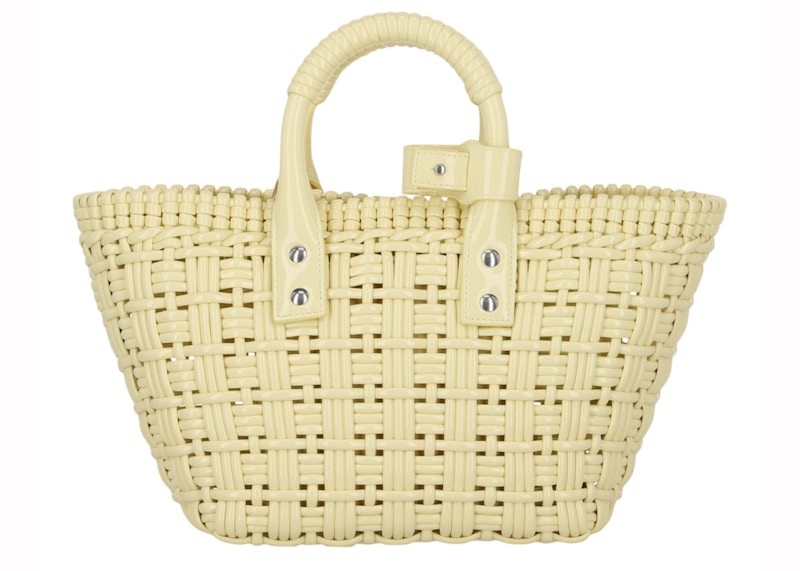 Balenciaga Bistro Strap Basket XS Yellow