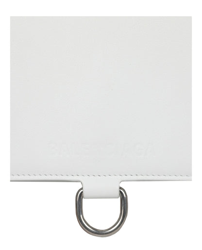 Balenciaga Bondag Wallet On A Chain Optic White
