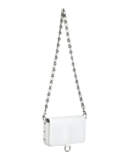 Balenciaga Bondag Wallet On A Chain Optic White
