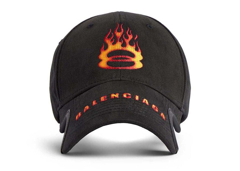 Balenciaga Burning Unity Cap Black/Orange