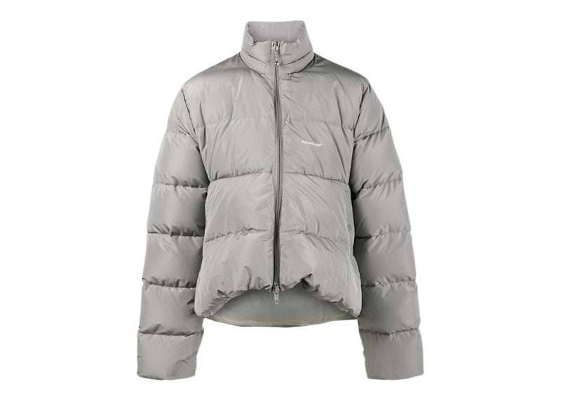 Balenciaga C-Shape Puffer Jacket Grey