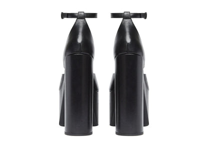 Balenciaga Camden 160mm Sandals Black Leather (Women's)