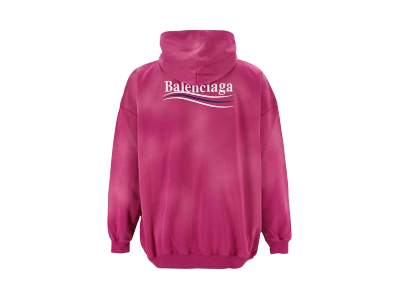 Balenciaga Campaign Logo Hoodie Fuchsia