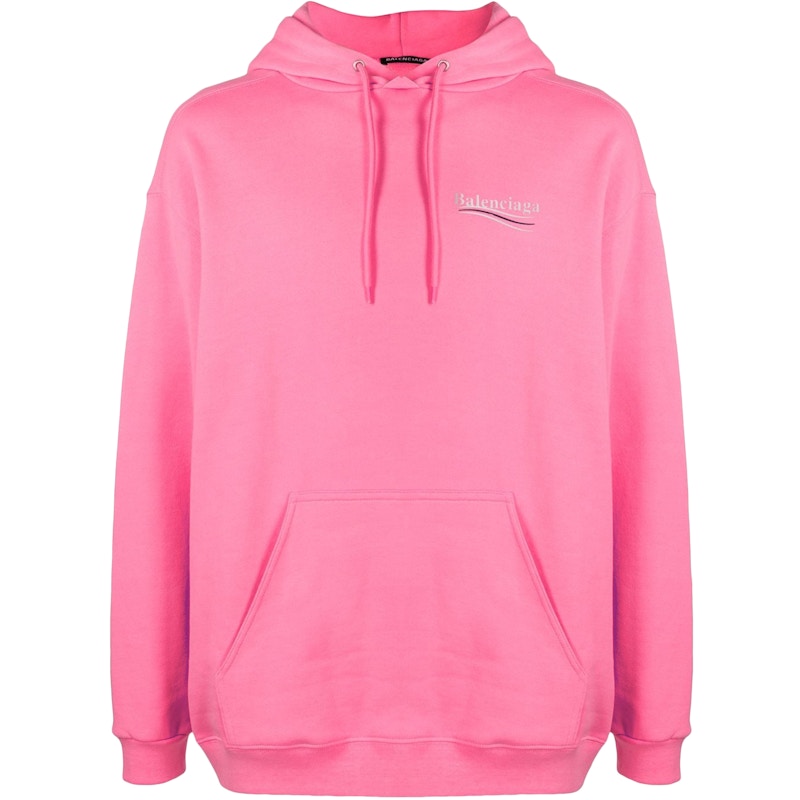 Balenciaga Campaign Logo Hoodie Pink