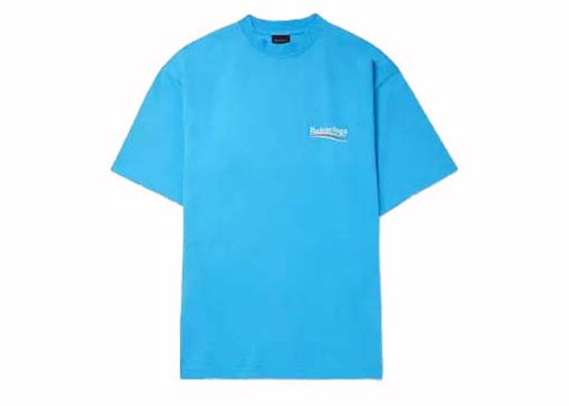 Balenciaga Campaign Oversize T-Shirt Blue