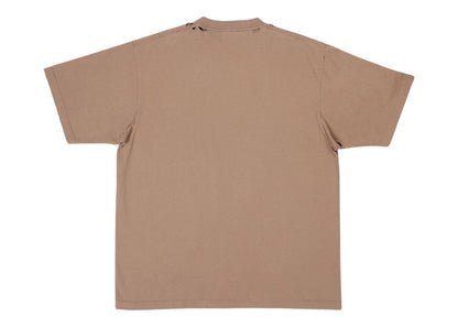 Balenciaga Caps Boxy Fit Vintage Jersey T-shirt Light Brown/Black