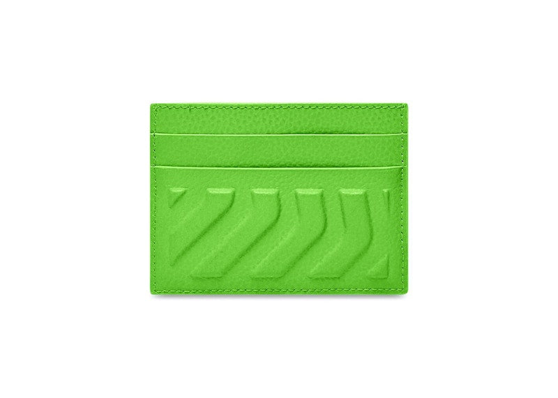 Balenciaga Car (4 Card Slots 1 Bill Compartment) Card Holder Bright Green/Black