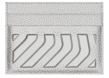 Balenciaga Car Card Holder Metallized Silver