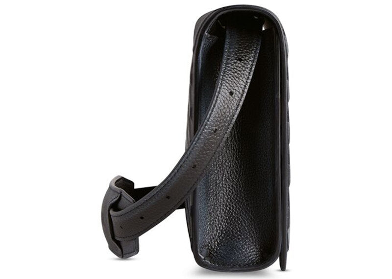Balenciaga Car Flap Dirty Effect Crossbody Black