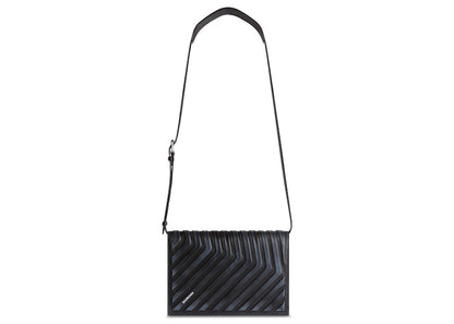 Balenciaga Car Flap Dirty Effect Crossbody Black