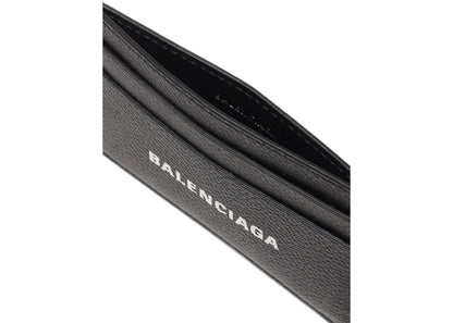 Balenciaga Logo Print (4 Card Slot) Card Holder Black/White