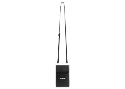 Balenciaga Cash Phone and Card Holder Black