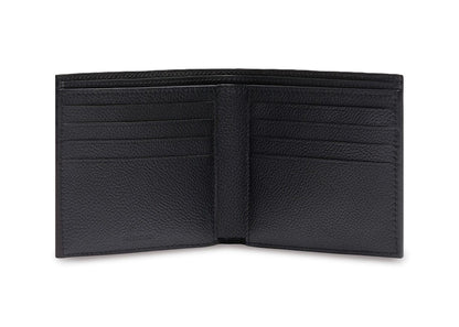 Balenciaga Cash Square (8 Card Slot 2 Bill Compartments) Folded Wallet Black/Blue