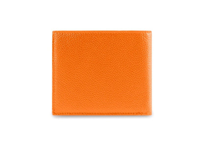 Balenciaga Cash Square (8 Card Slot 2 Bill Compartments) Folded Wallet Orange/Black