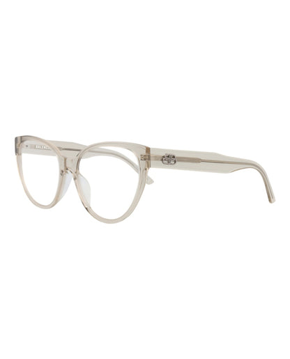 Balenciaga Cat Eye-Frame Acetate Optical Frames Beige Beige Transparent (BB0064O-30008234-006)