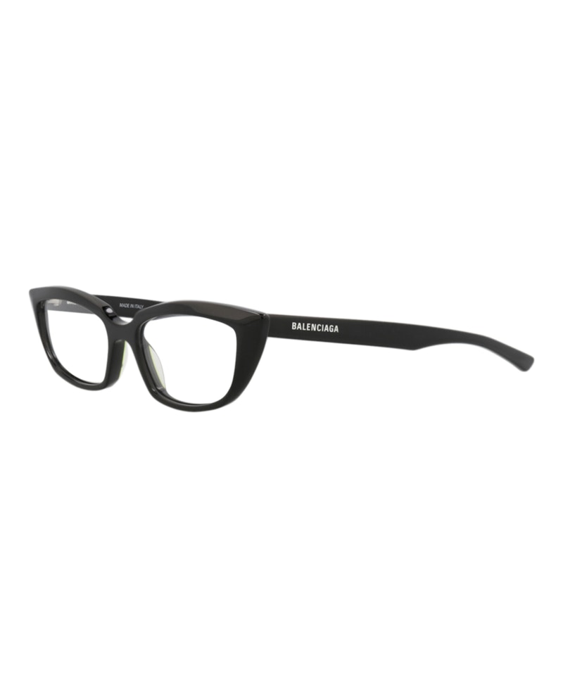 Balenciaga Cat Eye-Frame Acetate Optical Frames Black Black Transparent (BB0063O-30008237-001)