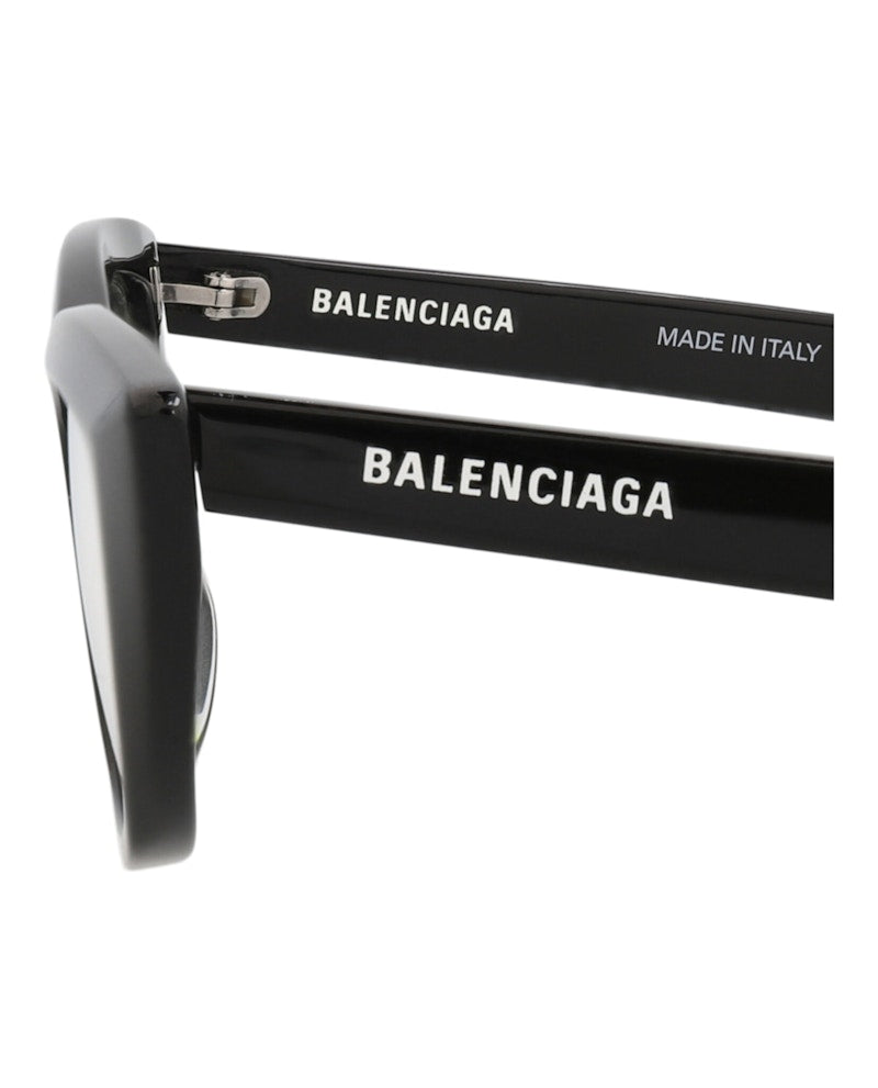 Balenciaga Cat Eye-Frame Acetate Optical Frames Black Black Transparent (BB0063O-30008237-001)