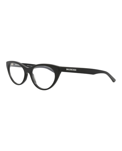Balenciaga Cat Eye-Frame Acetate Optical Frames Black Black Transparent (BB0079O-30008399-001)