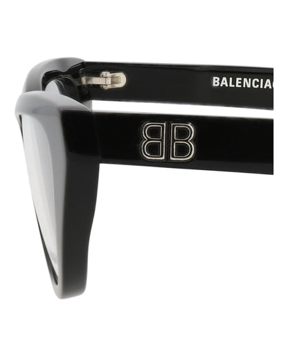 Balenciaga Cat Eye-Frame Acetate Optical Frames Black Black Transparent (BB0128O-30010020-001)