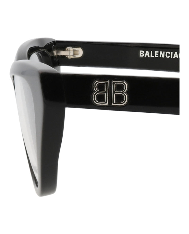 Balenciaga Cat Eye-Frame Acetate Optical Frames Black Black Transparent (BB0128O-30010020-001)