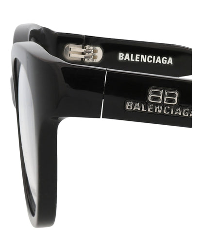 Balenciaga Cat Eye-Frame Acetate Optical Frames Black Black Transparent (BB0213O-30011974-001)