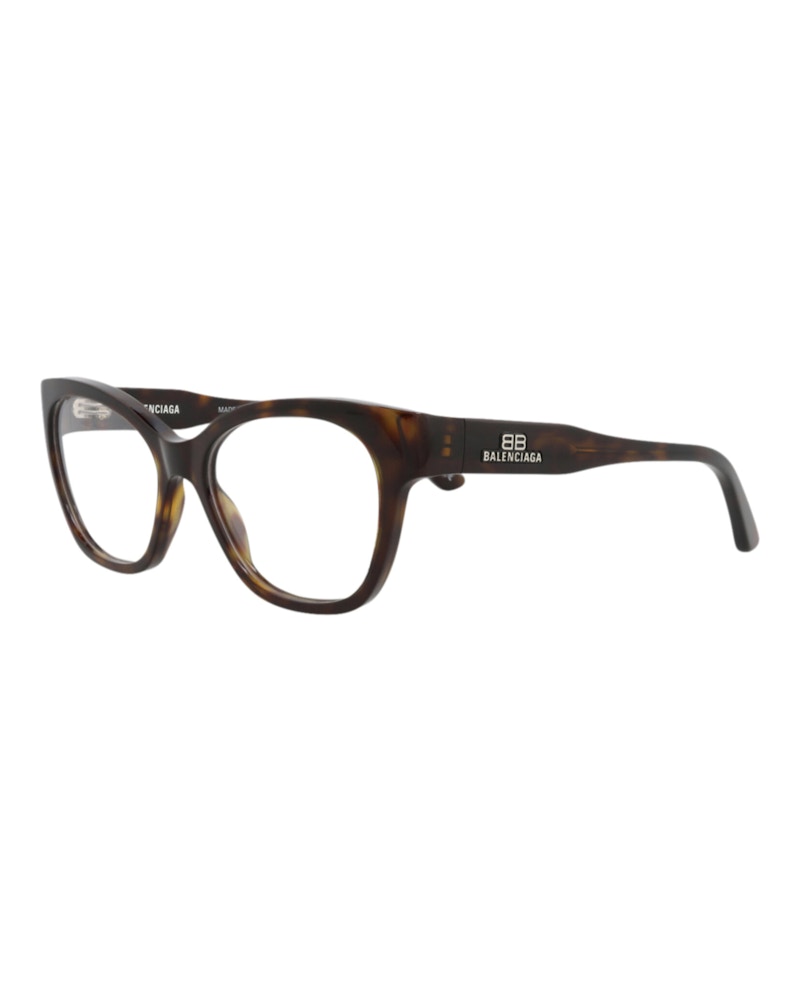 Balenciaga Cat Eye-Frame Acetate Optical Frames Havana Havana Transparent (BB0213O-30011974-002)