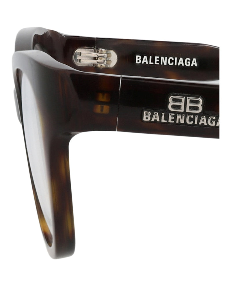 Balenciaga Cat Eye-Frame Acetate Optical Frames Havana Havana Transparent (BB0213O-30011974-002)