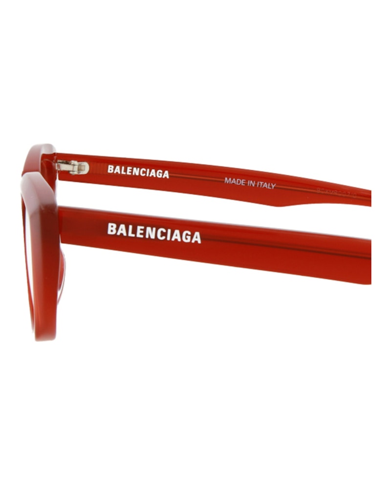 Balenciaga Cat Eye-Frame Acetate Optical Frames Red Red Transparent (BB0063O-30008237-004)