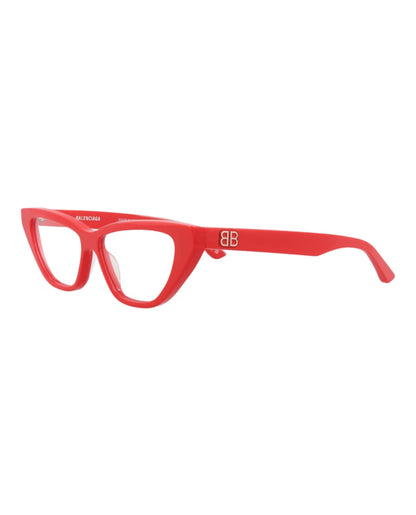 Balenciaga Cat Eye-Frame Acetate Optical Frames Red Red Transparent (BB0128O-30010020-003)