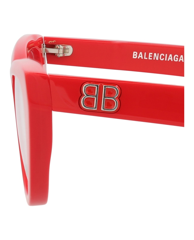 Balenciaga Cat Eye-Frame Acetate Optical Frames Red Red Transparent (BB0128O-30010020-003)