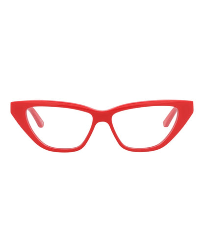 Balenciaga Cat Eye-Frame Acetate Optical Frames Red Red Transparent (BB0128O-30010020-003)