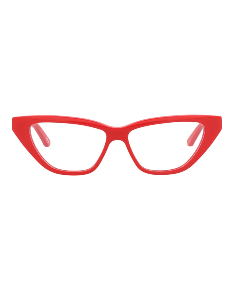 Balenciaga Cat Eye-Frame Acetate Optical Frames Red Red Transparent (BB0128O-30010020-003)