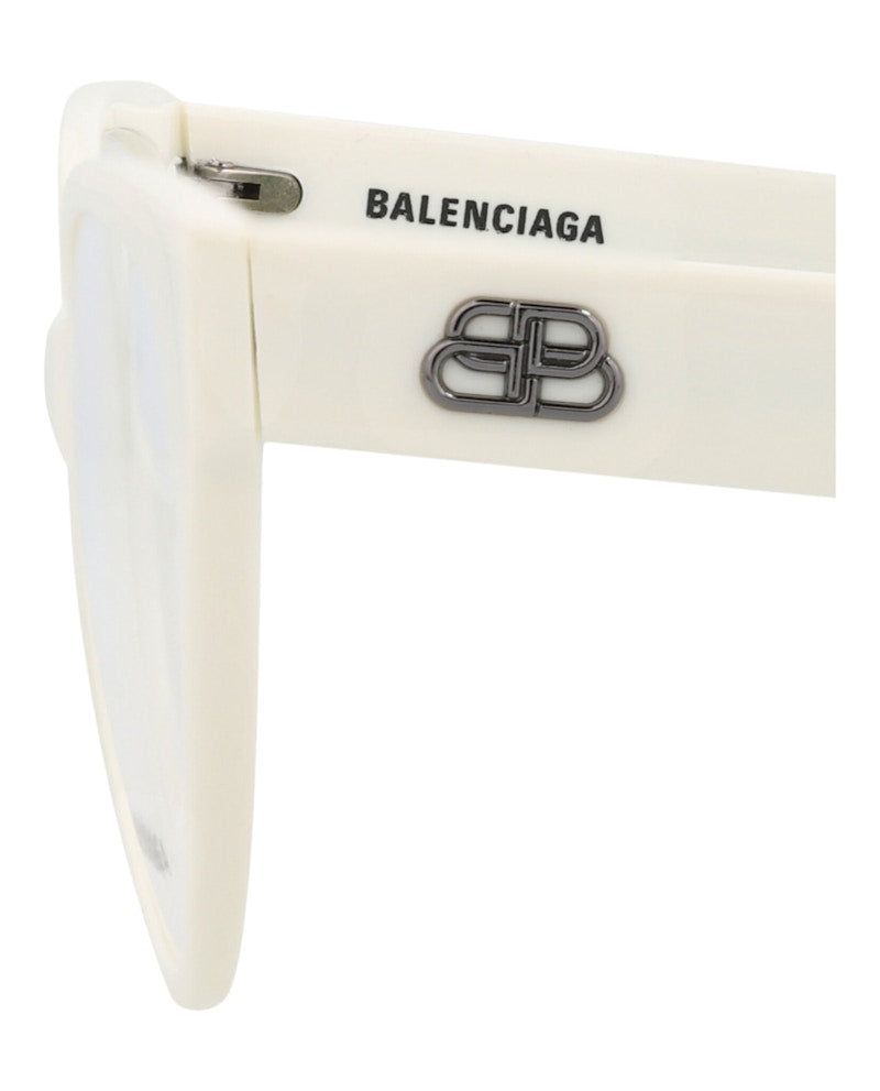 Balenciaga Cat Eye-Frame Acetate Optical Frames White White Transparent (BB0064O-30008234-003)