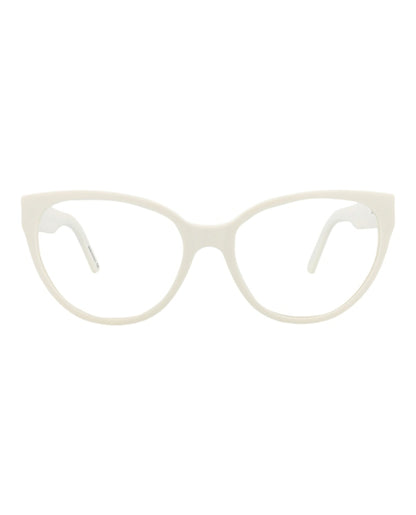 Balenciaga Cat Eye-Frame Acetate Optical Frames White White Transparent (BB0064O-30008234-003)