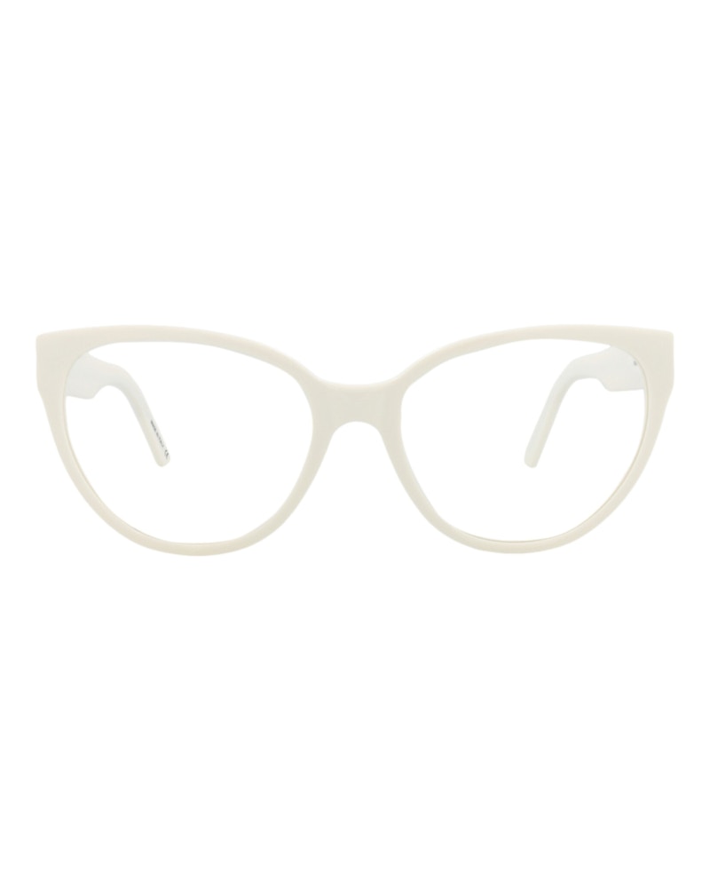 Balenciaga Cat Eye-Frame Acetate Optical Frames White White Transparent (BB0064O-30008234-003)