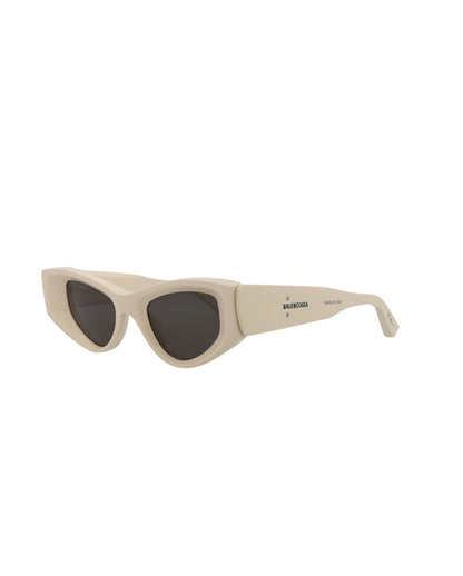 Balenciaga Cat Eye-Frame Acetate Sunglasses Beige/Beige/Grey (BB0243S-30013524-003)